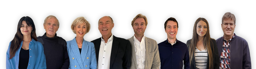 De acht collega’s van Adviesbureau Omega