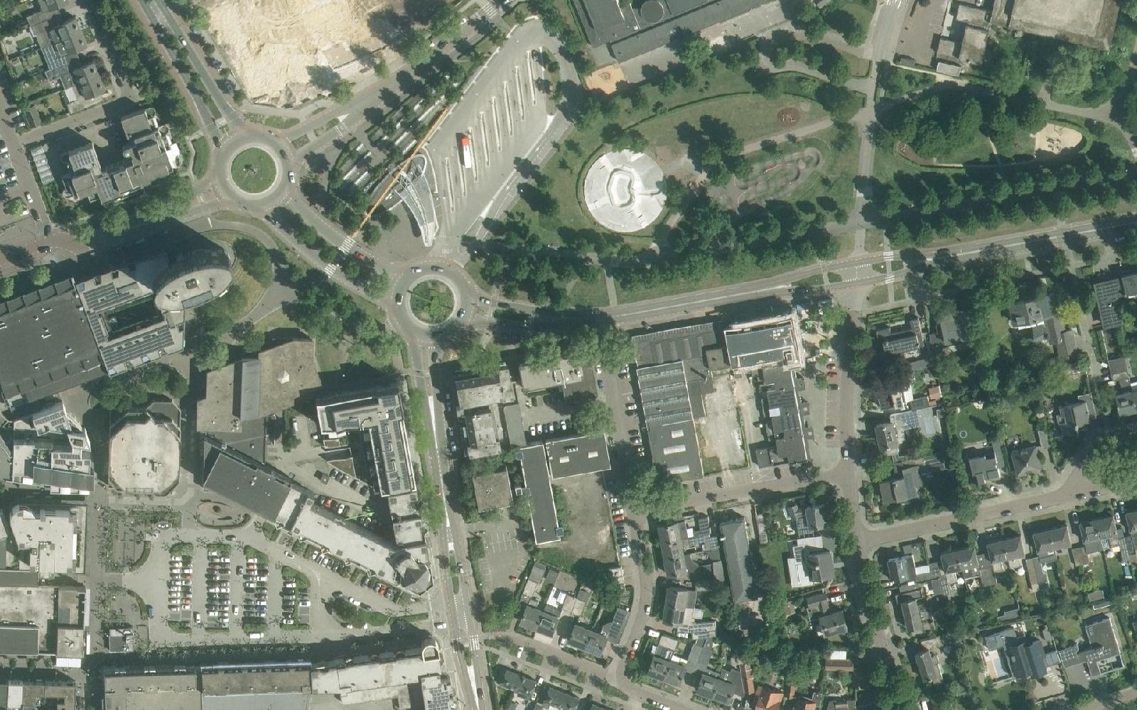 Luchtfoto van de omgeving van Violierstraat 11 in Uden